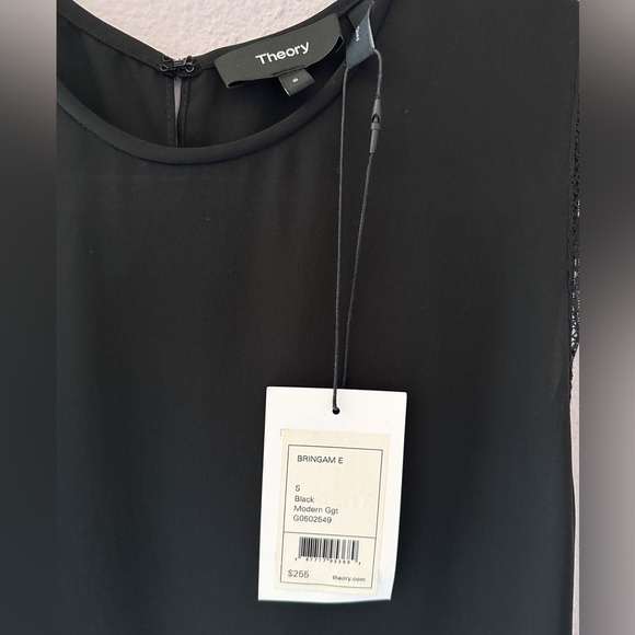 Theory‎ Bringam Crepe Sleeveless Silk Top Size Small - Picture 3 of 5